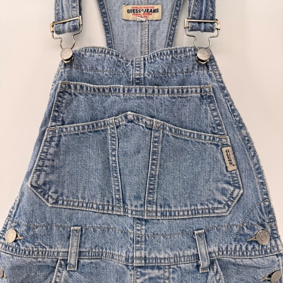 Vintage GUESS USA MADE Overalls Womens Denim Bib Jean 80s 90s Med - Picture 2 of 8